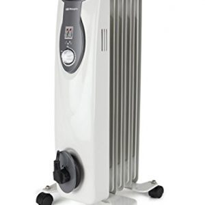 Orbegozo RA 1000 E, Radiador de Aceite, Construcción Modular de 5 Elementos, 1000 W, Blanco