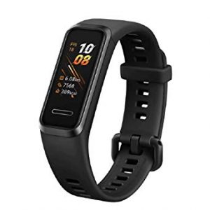 HUAWEI Band 4- Pulsera de actividad con pantalla a color TFT de 0.96 pulgadas, monitorización continua con HUAWEI TruSeen TM 3.5 24/7, monitoreo del sueño, resistencia al agua 5ATM, Graphite Black