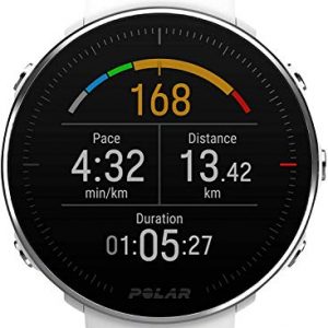 Polar Vantage M -Reloj con GPS y Frecuencia Cardíaca – Multideporte y programas de running – Resistente al agua, ligero – Blanco Talla M/L