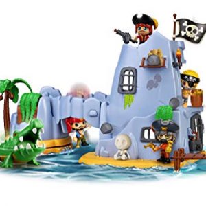 Pinypon Action- Isla Pirata del Capitán Caimán con 2 Figuras, niñas a Partir de 4 a 8 años (Famosa 700015637)