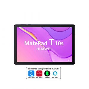 HUAWEI MatePad T10s – Tablet de 10.1″con pantalla FullHD (WiFi, RAM de 2GB, ROM de 32GB, procesador Kirin 710A, Altavoces cuádruples, EMUI 10.1, Huawei Mobile Services), Color Azul