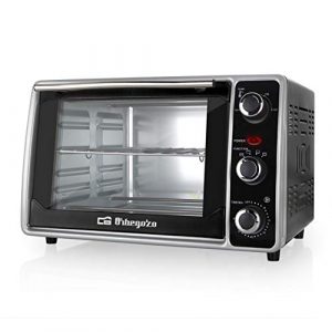 Orbegozo HOT 235 – Horno eléctrico de sobremesa con convección, 23 litros de capacidad, temperatura regulable hasta 230°C, luz interior, temporizador 60 min, 1500 W de potencia
