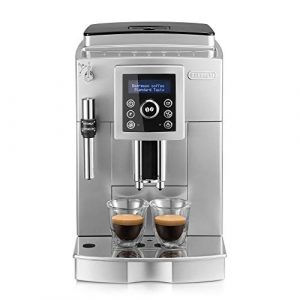 De’longhi ECAM 23.420.SB – Cafetera Superautomática 15 Bares de Presión, Espresso y Cappuccino, Depósito de Agua Extraíble 1.8 l, Panel LCD, Dispensador de Café Ajustable, Limpieza Automática, Plata