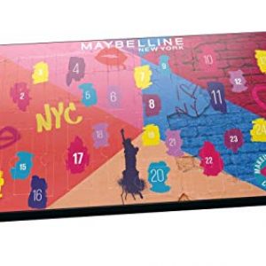 Maybelline New York Calendario de Adviento de Maquillaje con 24 productos tamaño estándar Navidad 2020