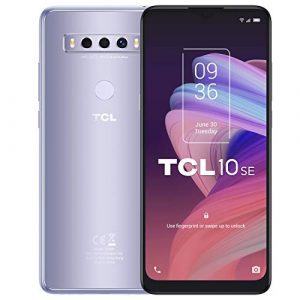 TCL 10 SE – Smartphone de 6.52” HD+, con NXTVISION, Dual SIM, Octacore, 4GB Ram, Memoria 128GB, Ampliable MicroSD, 3 Cámaras 48MP+5MP+2MP, Frontal 8MP, 4000 mAh de Batería, Silver