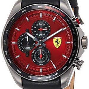 Scuderia Ferrari Reloj Analógico para Hombre de Cuarzo con Correa en Cuero 0830650
