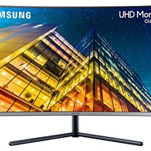 Samsung U32R592 – Monitor Curvo sin marcos de 32» 4K (3840×2160, LED, UHD, 60Hz, 4ms, sin HDR10, 1500R, 2500:1, ajuste de inclinación), Gris Oscuro