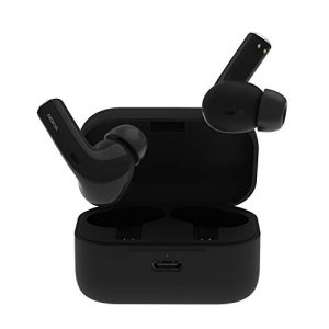 Nokia Essential True Wireless – Auriculares y Estuche portátil de Carga (IPX5 de Resistencia al Agua, reducción del Ruido, micrófono Dual y Modo Ambiente) Negro