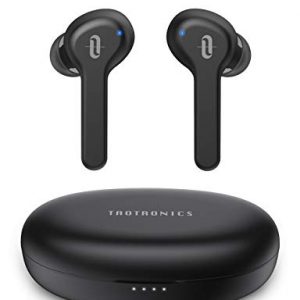 TaoTronics Auriculares Bluetooth 5.0 Inalámbrico 40 Horas de Reproducción TWS Micrófono Integrado Audífonos Inalámbricos IPX7 Impermeable Control Táctil Compatible con iOS y Android (Nuevo)