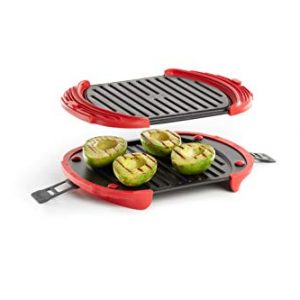 Lékué 0220600R14 Microwave Grill XL, Parrilla para microondas, Acero Inoxidable