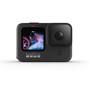 GoPro HERO9 Black – Cámara de acción Sumergible con Pantalla LCD Delantera y Pantalla táctil Trasera, vídeo 5K Ultra HD, Fotos de 20 MP, transmisión en Directo en 1080p, Modo Webcam y estabilización