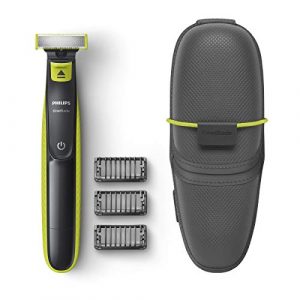 Philips OneBlade QP2520/65 – Recortador de Barba con 3 peines y funda de viaje