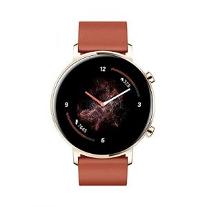 Huawei Watch GT 2 – Smartwatch con Caja de 42 mm, hasta 1 Semana de Batería, Pantalla táctil AMOLED 1.2″, GPS, 15 Modos Deportivos, Pantalla 3D de Cristal, monitorización cardíaca, Rojo
