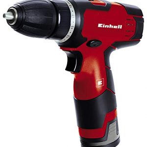Einhell 4513660 Taladro atornillador sin cable TH-CD 12-2 Li, 12 V, Fuerza 24Nm, Par de apriete 20, color rojo