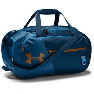 Under Armour Undeniable Duffle 4.0 bolsa de deportes, bolsa de entrenamiento unisex, Azul (Graphite Blue/Electric Blue/Yellow Ochre(581)), S