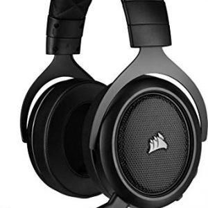 Corsair HS50 Pro Stereo Auriculares para Juegos (Ajustables Espuma viscoelástica Almohadillas, Ancelación del Ruido extraíble micrófono, Compatible con PC, PS4, Xbox One, Switch y móviles), Negro