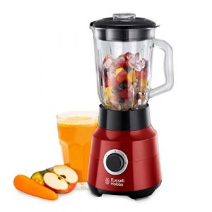 Russell Hobbs Desire – Juego de Batidora de Vaso (650 W, Jarra de Cristal, Cuchilla Acero Inox, 1,5l, Rojo, Sin BPA) – ref. 24720-56