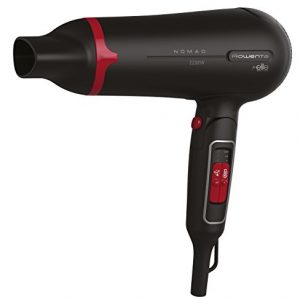 Rowenta – Secador de pelo Elite CV4752F0, 2200 W rojo y negro, para hombre, compacto y plegable, aire 100 km/h, 6 ajustes de velocidad y temperatura