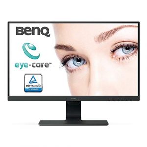 BenQ GW2480 – Monitor de 23.8″ FullHD (1920×1080, 5ms, 60Hz, HDMI, IPS, DisplayPort, VGA, Altavoces, E2E, Eye-care, Sensor Brillo Inteligente, Flicker-free, Low Blue Light, antireflejos) – Color Negro