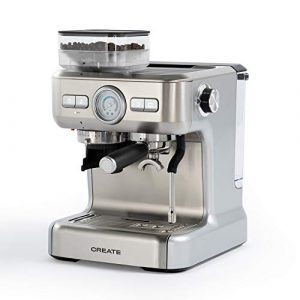 IKOHS THERA Advance – Cafetera Express Automática, Cafetera para Espresso y Cappuccino, 20 Bares, 1620W, Molinillo de Café Cónico, Vaporizador Orientable, Doble Control de Temperatura, 2,7L, Gris