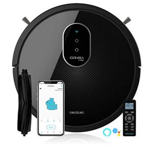 Cecotec Robot Aspirador Conga 1790 Ultra, 4 en 1: friega, aspira y Barre a la Vez. iTech SmartGyro, Muro magnético, 2100 Pa, App, Cepillo para Mascotas, Alexa & Google Assistant