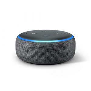 Echo Dot (3.ª generación) – Altavoz inteligente con Alexa, tela de color antracita