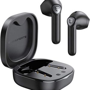 Auriculares Deportivos, SOUNDPEATS TrueAir2 Auriculares inalámbricos Bluetooth V5.2 con Qualcomm QCC3040, 4 micrófono y cancelación de Ruido CVC códec aptX duración 25 Horas