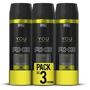 AXE You – Desodorante Bodyspray para hombre, 48 horas de protección, 200 ml, pack de 3