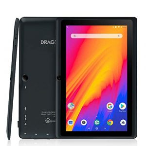 Dragon Touch Y88Y Pro Tablet 7 Pulgadas 1024×600 FHD IPS WiFi Bluetooth Tablet Android 9.0 Procesador Quad-Core RAM de 2GB 16GB de Memoria Interna Doble Cámara Negro