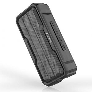 Andven Altavoz Bluetooth Portatiles, 5.0 Altavoces Bluetooth, Altavoz portátil estéreo con TWS Funcion, Micrófono y Manos Libres, IPX6 Impermeable para el hogar, Aire Libre, Viajes