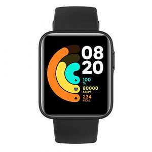 Xiaomi Reloj Inteligente Mi Watch Lite, GPS, Control frecuencia cardíaca, 11 Modelos de Entrenamiento, Color Negro