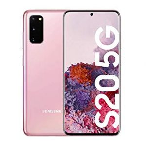 Samsung Galaxy S20 5G – Smartphone 6.2″ Dynamic AMOLED (12GB RAM, 128GB ROM , cuádruple cámara trasera 64MP, Octa-core Exynos 990, 4000mAh batería, carga ultra rápida), Cloud Pink [Versión española]