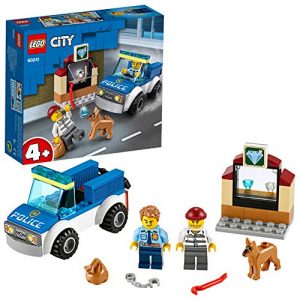 LEGO City Police – Policía: Unidad Canina, Set de Construcción, Incluye Coche de Policía de Juguete, Agente de Policía y Perro Policía, un Escenario de Joyería, y un Ladrón (60241)