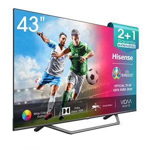 Hisense 43AE7400F UHD TV 2020 – Smart TV, Resolución 4K, Dolby Vision, Wide Color Gamut, audio DTS Virtual-X, Ultra Dimming, Vidaa U 4.0, compatible alexa, 43″