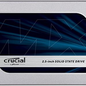 Crucial MX500 1TB CT1000MX500SSD1(Z) Unidad interna de estado sólido-hasta 560 MB/s (3D NAND, SATA, 2.5 Pulgadas)