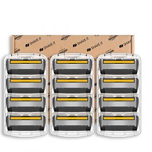 Shave It – Recambio de 6 hojas para maquinilla de afeitar (12 cuchillas)