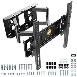 RICOO S6244 Soporte TV Pared Giratorio Inclinable Televisión 32-55″ (81-140cm) Brazo Universal Televisor LED LCD Curvo VESA 200×200-400×400