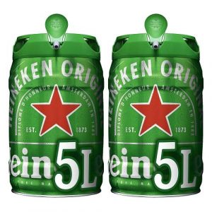 Heineken Cerveza Barril – Paquete de 2 x 5L