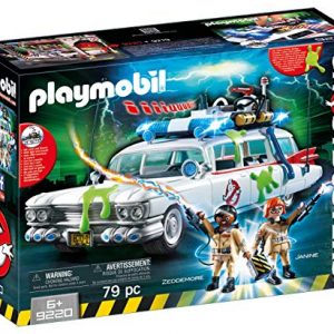 PLAYMOBIL Ghostbusters Ecto-1 con Módulo de Luz y Sonido, a Partir de 6 Años (9220)