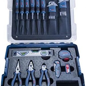 Bosch Professional 1600A016BW Set Herramientas de Mano, 25 cm, Azul