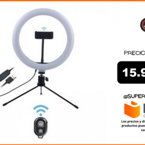 Fluxs Neptuno Anillo LED 10″ para Selfies