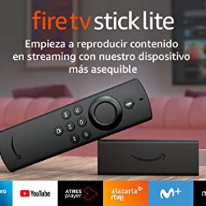 Fire TV Stick Lite con mando por voz Alexa | Lite (sin controles del TV), streaming HD, modelo de 2020