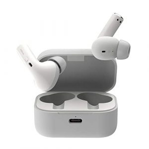 Nokia Essential True Wireless – Auriculares y Estuche portátil de Carga (IPX5 de Resistencia al Agua, reducción del Ruido, micrófono Dual y Modo Ambiente) Blanco