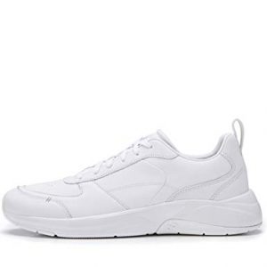 CARE OF by PUMA Zapatillas bajas informales en cuero para hombre, Blanco, 40.5 EU
