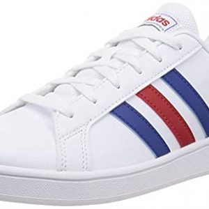 adidas Grand Court K, Zapatillas de Tenis, FTWBLA/AZUREA/Escarl, 38 2/3 EU