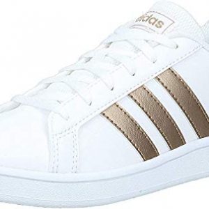 Adidas Grand Court K, Zapatillas, Multicolor Ftwwht Coppmt Glopnk 000, 39 1/3 EU