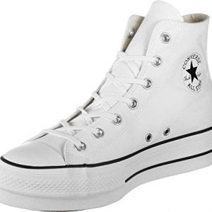 Converse Chuck Taylor CTAS Lift Hi, Zapatillas Mujer, Blanco, 42 EU