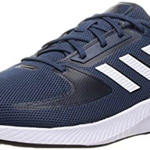 adidas Runfalcon 2.0, Road Running Shoe Hombre, Core Black/Solar Red/Solar Gold, 42 EU