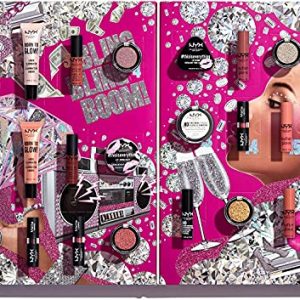 NYX Professional Makeup Set de Maquillaje Diamonds and Ice, Please! 24 Productos, Incluye Maquillaje para Ojos, Labios y Rostro, Makeup Lovers
