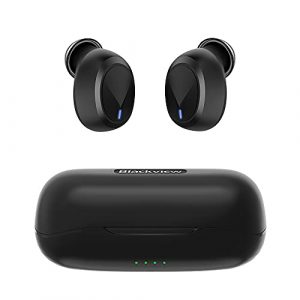 Blackview AirBuds 1 Auriculares Inalámbricos, Auriculares Bluetooth 5.0 en la Oreja con Caja de Carga, Micrófono Incorporado, Control Táctil, Reproducci 25 Horas